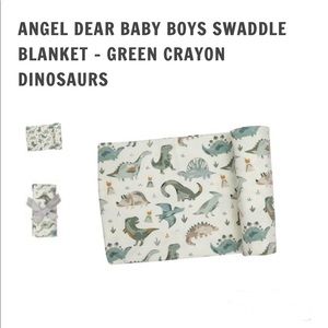 Angel Dear Swaddle Green Crayon Dinosaur